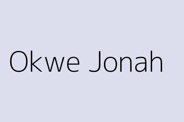 Okwe Jonah 